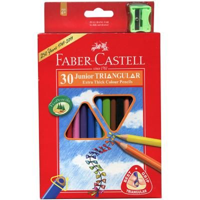 FABER-CASTELL 大三角油性色鉛筆/30色 eslite誠品