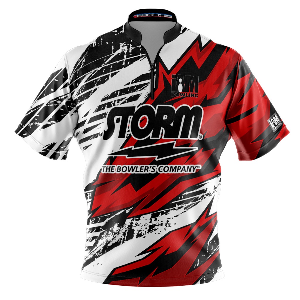 Storm DS 保齡球球衣 - 設計 2009-ST 3D 拉鍊領保齡球襯衫 DIY 名稱