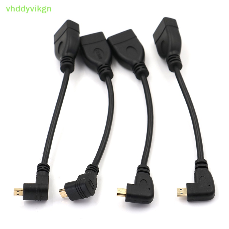 Vhdd Micro HDMI 公頭轉 HDMI 母頭轉換器適配器電纜向上向下右左角 TW