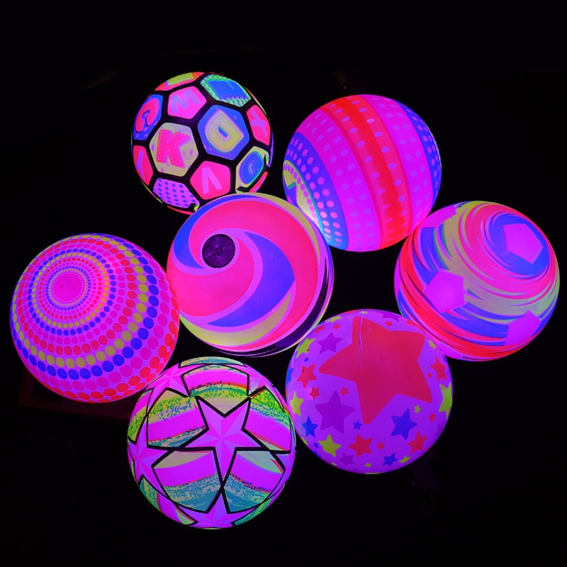 台灣現貨🧸發光彈力球 發光球 發光拍拍球 發光籃球 發光足球 皮球 氣球 充氣彈力球