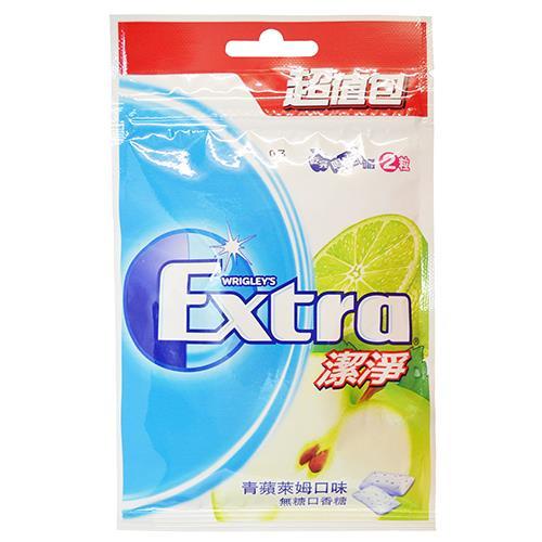 Extra 潔淨口香糖超值包-青蘋萊姆(62g/袋)[大買家]