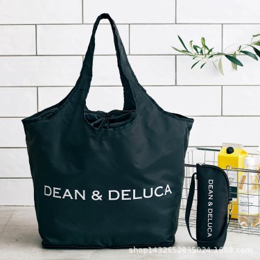日本 雜誌DEAN &amp; DELUCA 大容量 可摺疊便攜 購物袋 水壺保溫套2件套
