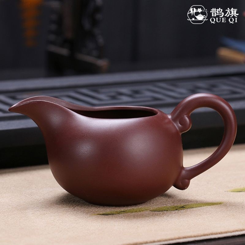 【清倉特惠】紫砂茶海公道杯分茶器 新品紫砂功夫茶具配件 辦公家用紫砂公道杯茶海【鹊旗】