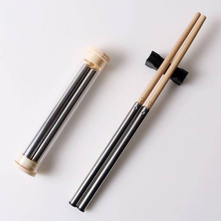 筷子 餐具 環保筷 耐熱筷 抗菌筷 樂族伸縮摺疊筷圓頭旅行便攜304不鏽鋼筷子防滑家用抗菌防黴高檔