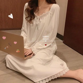 【K2aola女裝館】 YiYiYi Ready Stock Pamas Bu Tidur韓版長袖女士夏季蕾絲Pamas