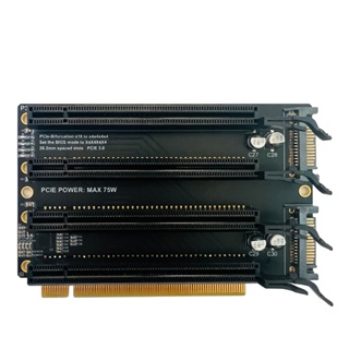 Pcie-bifurcation x16 轉 x4x4x4x4 擴展卡 PCI-E PCI-Express 3.0 x1