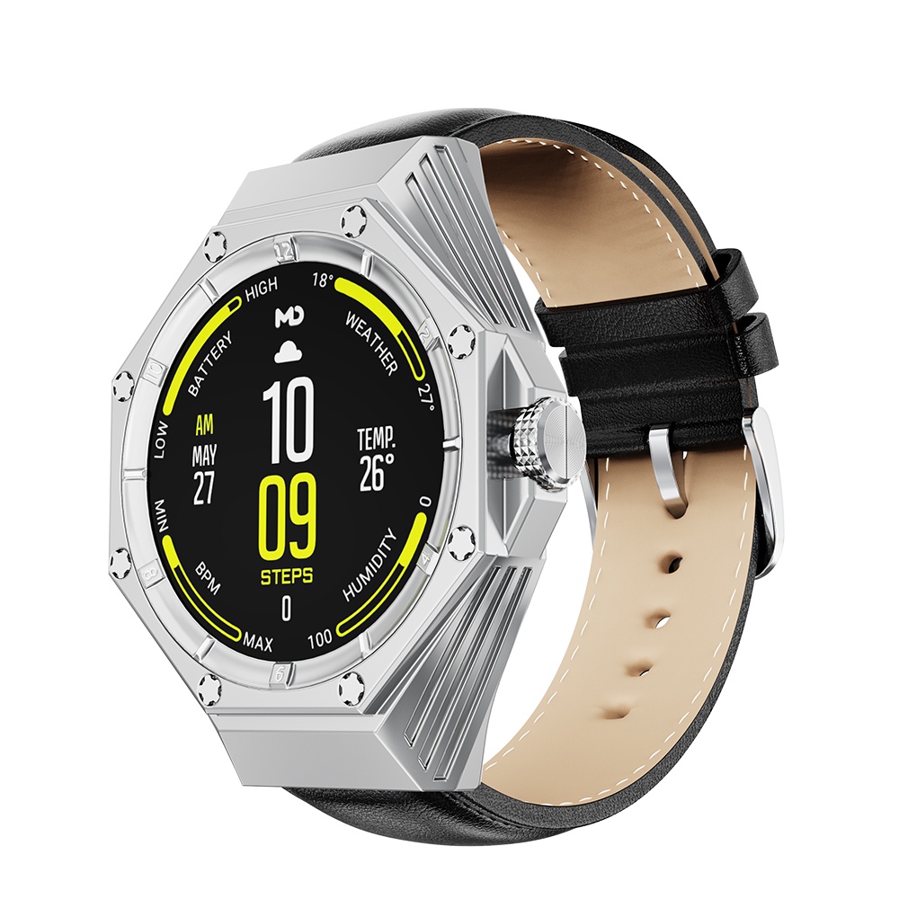 不銹鋼錶殼+皮錶帶改裝套件手錶配件適用於華為gt Cyber