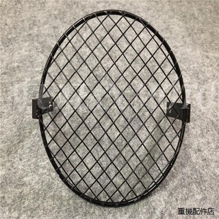 Meguro保杆w800貨架川崎W400/W650/W800改裝復古大燈罩大燈網格子網罩