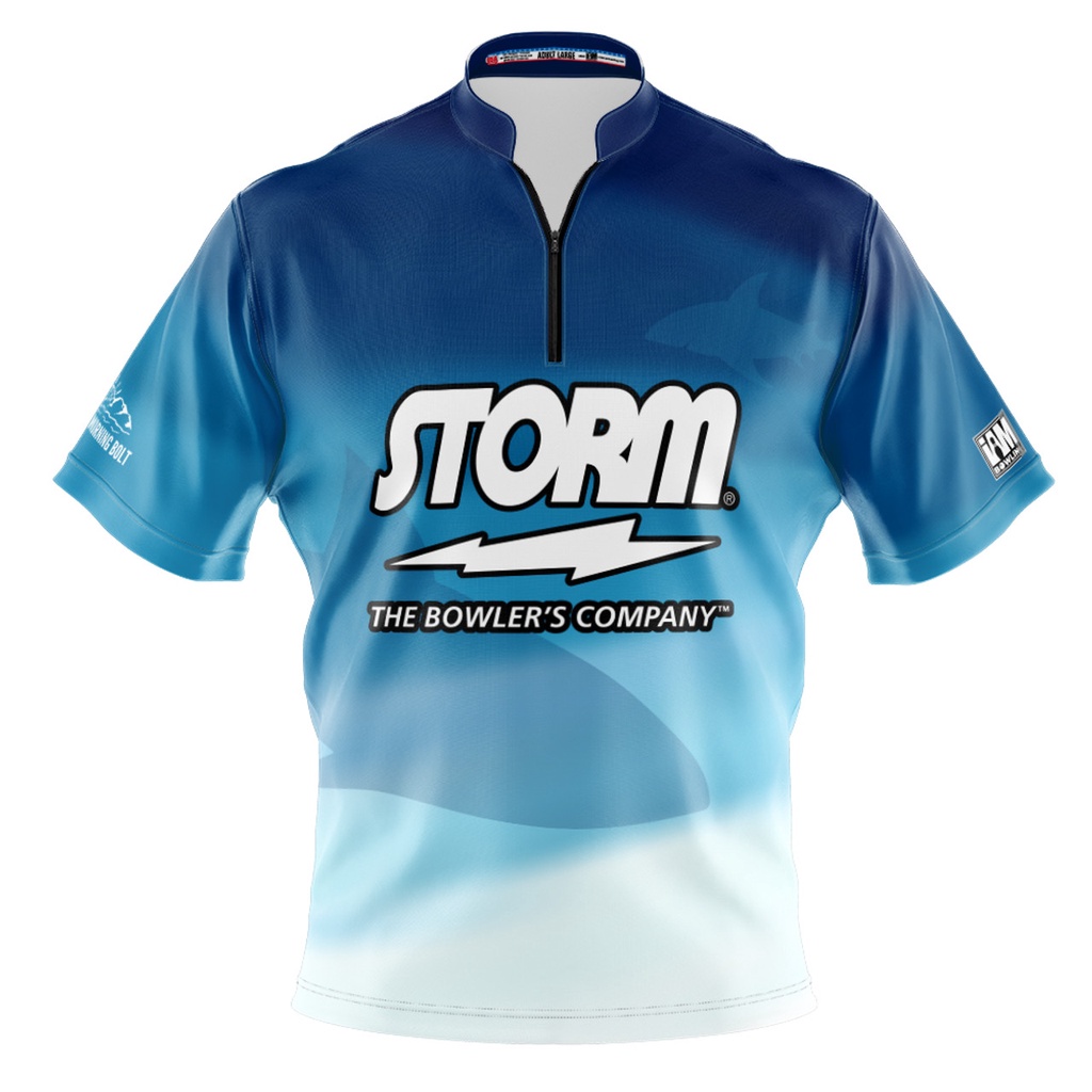 Storm Team SHARK DS 保齡球球衣 - ST-SHARK 3D 拉鍊領保齡球衫 DIY 名稱