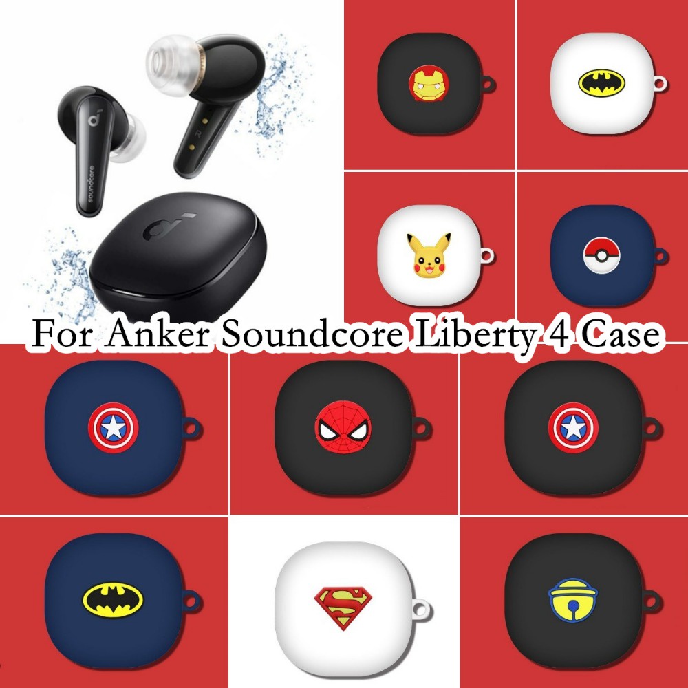 【imamura】適用於 Anker Soundcore Liberty 4 保護套簡單卡通適用於 Anker Libe