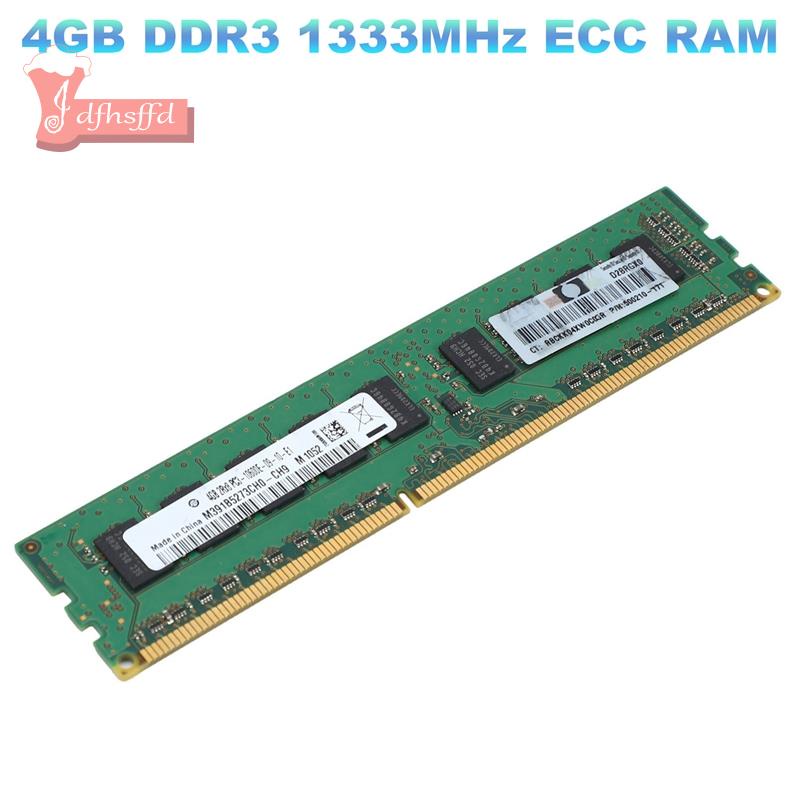 4gb DDR3 1333MHz ECC 內存 2RX8 PC3-10600E 1.5V RAM 無緩衝服務器工作站