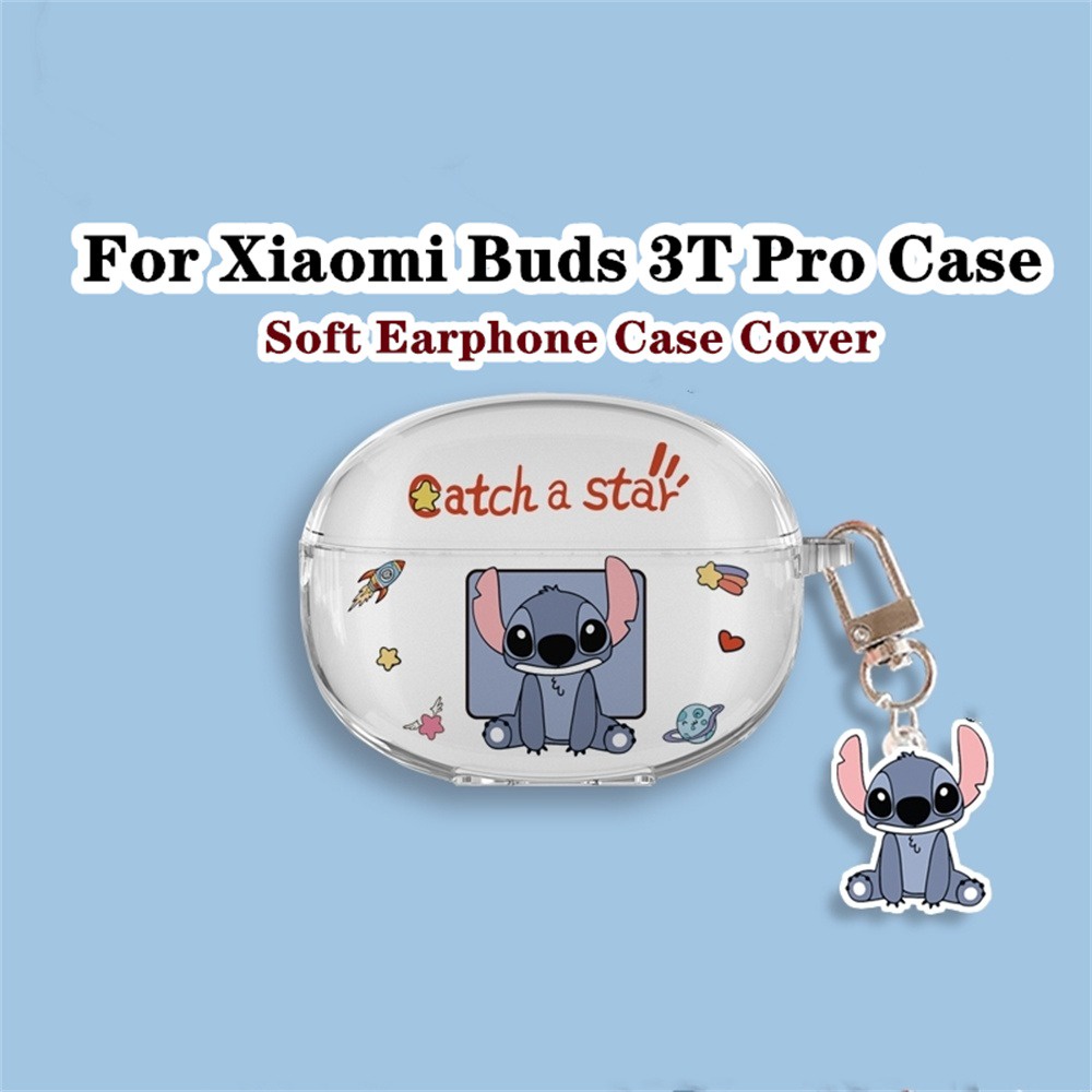 XIAOMI 【保護套之家】適用於小米 Buds 3T Pro 保護套透明創意卡通星兔適用於小米 Buds 3T Pro