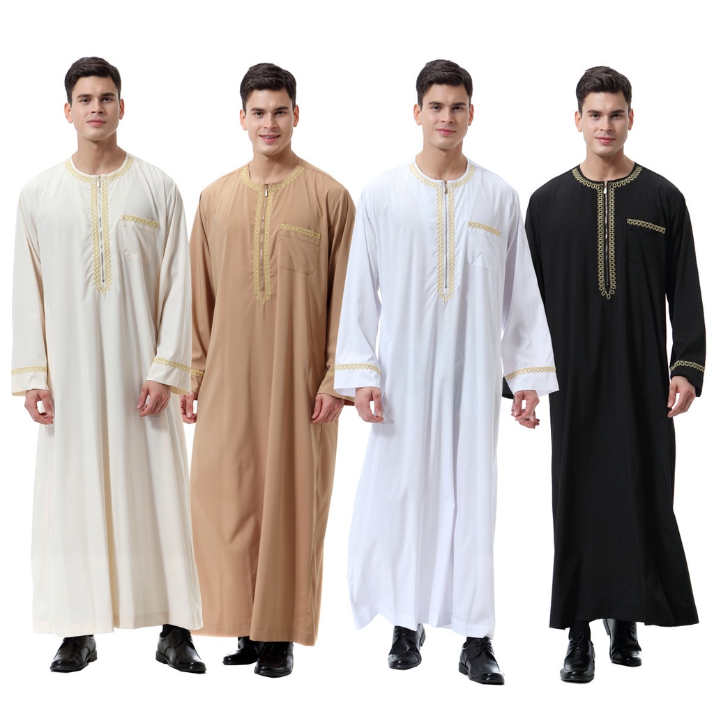 廠家直銷穆斯林男裝中東阿拉伯長袍回族印度禮服 Th811