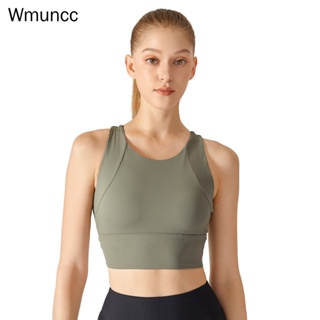 Wmuncc 一件式式集中爆乳高強度運動內衣女顯瘦工字美背健身固定杯內衣