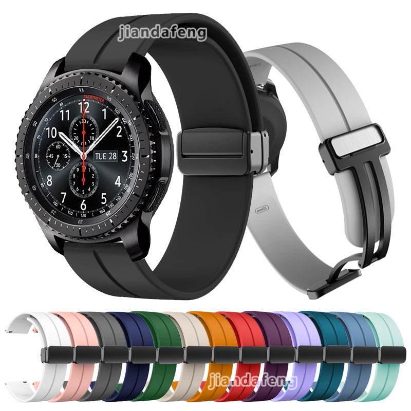 SAMSUNG 適用於三星 Gear S3 Frontier/Classic 的 D 扣運動錶帶磁性錶帶