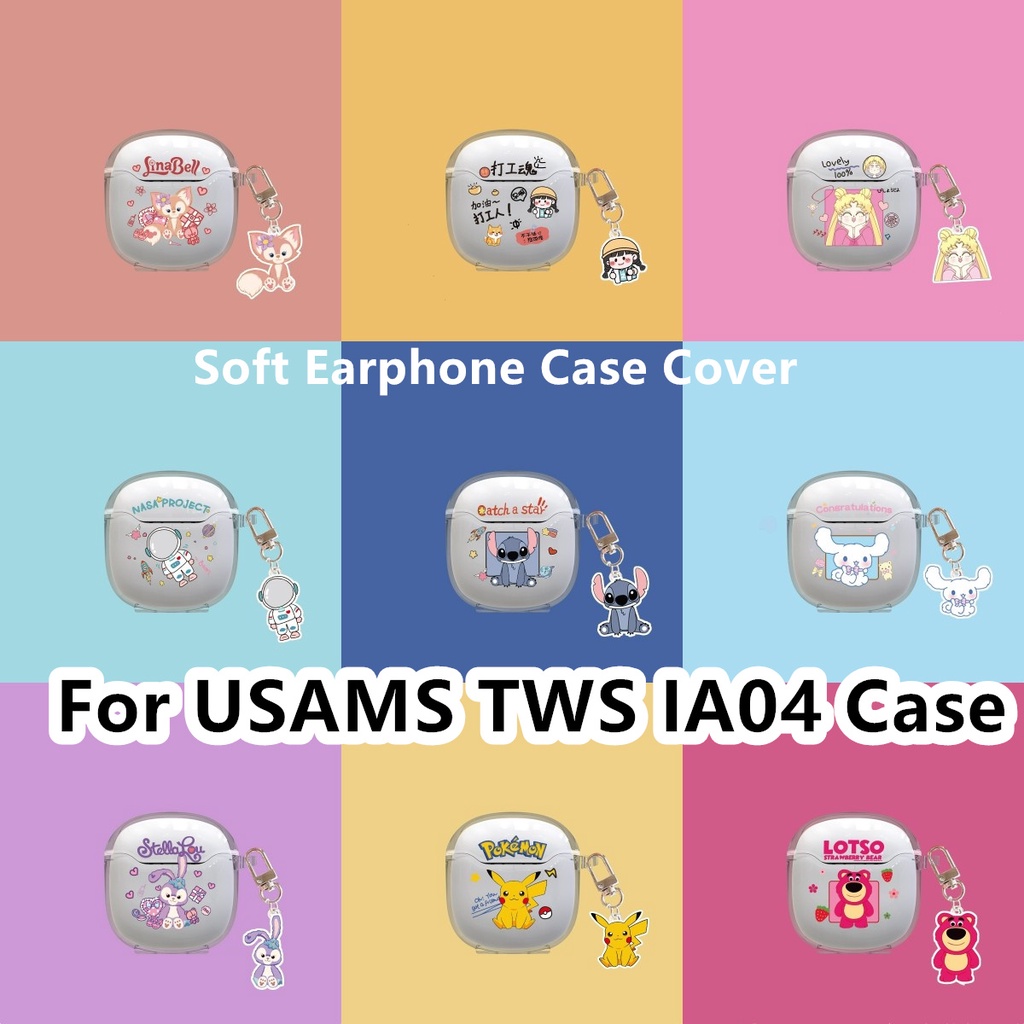 現貨! 適用於 USAMS TWS IA04 外殼卡通皮卡丘和 Yugui 狗適用於 USAMS TWS IA04 外殼