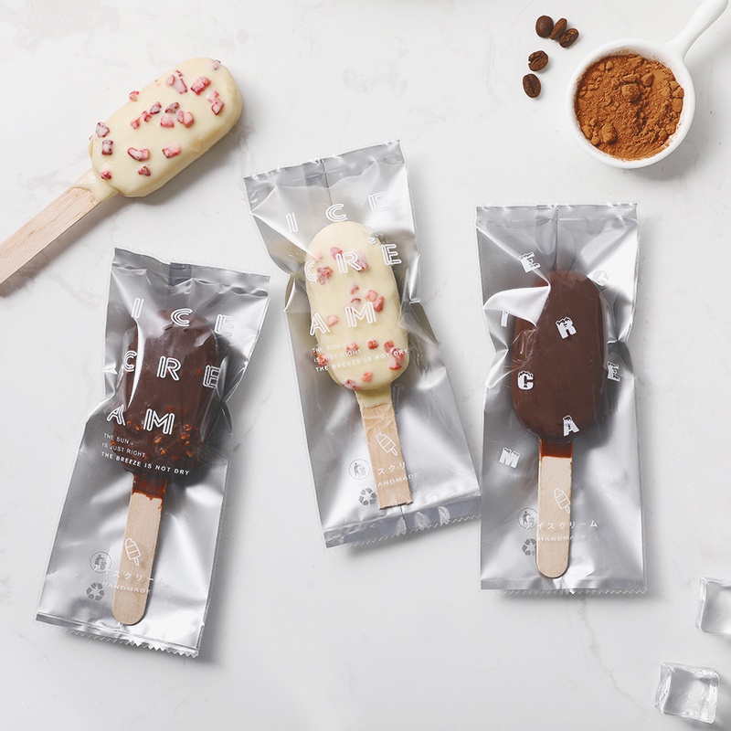 oneA |50入 透明雪糕包裝袋 自製冰棒包裝 袋子 冰淇淋機封袋 烘焙包裝 家用冷飲棒包裝 冰袋子