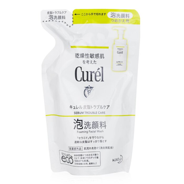 Curel CUREL - 深層控油保濕泡沫潔面乳 (補充裝)