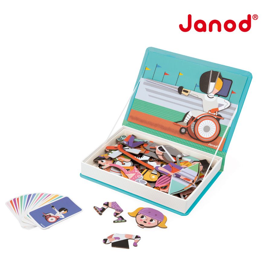 Janod磁鐵遊戲書/ 奧運小百科 eslite誠品