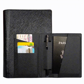 韓版 多色 十字紋PU護照夾 多功能 筆插位 多卡位護照套 護照夾