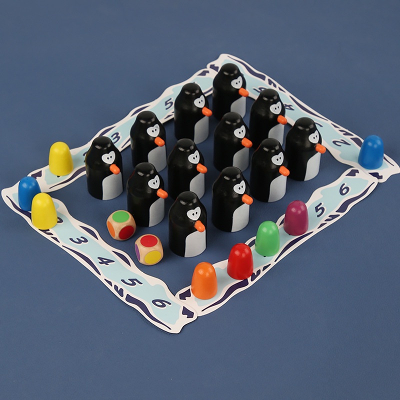 兒童木質網紅桌遊 南極小企鵝記憶力玩具 訓練益智桌遊玩具 親子趣味遊戲