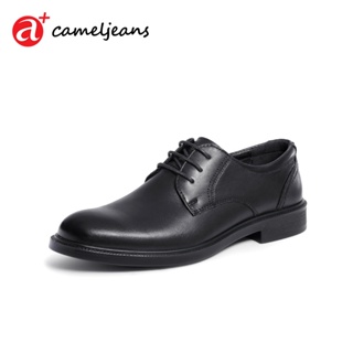 Cameljeans 男士商務正裝皮鞋內增高皮鞋