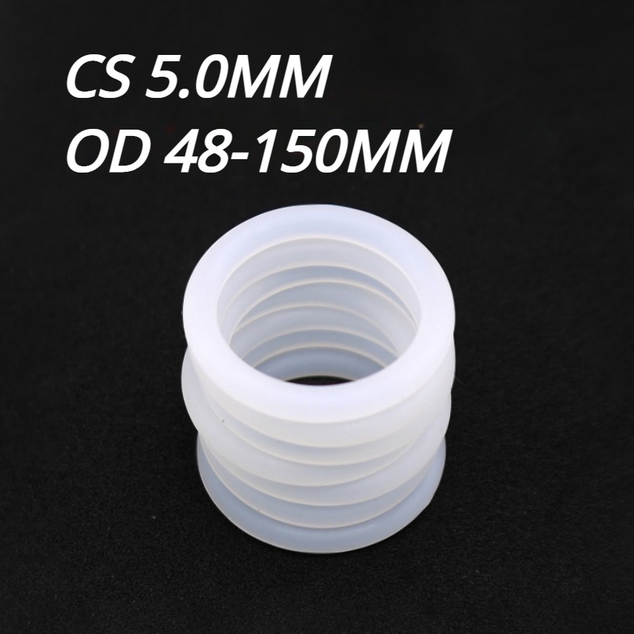 【快速出貨】食品級矽膠O型圈 CS5.0mm 耐高溫橡膠密封圈