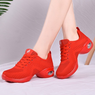 新品到貨! 女舞鞋厚底增高韓版休閒運動氣墊鞋