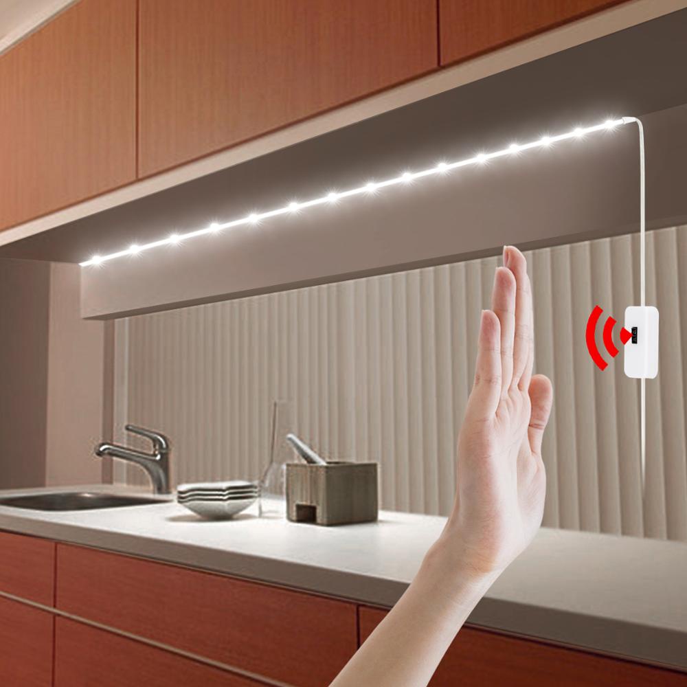 Dc 5V 燈 USB 運動 LED 背光 LED 電視廚房 LED 燈條手掃揮動開關感應燈二極管燈防水
