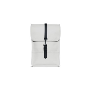 RAINS Backpack Mini經典防水迷你版長型後揹包/ Ash灰白/ AW23 eslite誠品