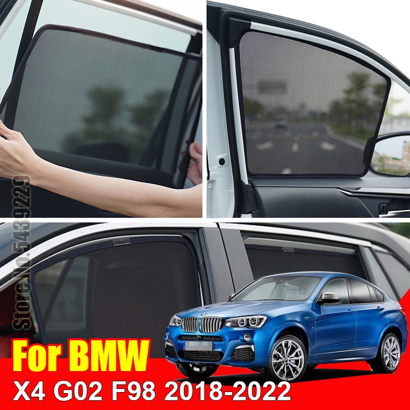 適用於 BMW X4 G02 F98 2018-2022 汽車遮陽板配件窗罩遮陽簾網狀遮陽簾定制適合