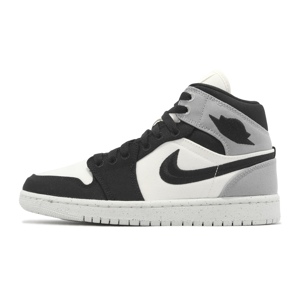 Nike 休閒鞋 Wmns Air Jordan 1 Mid SE 米白 灰黑 女鞋 男鞋 ACS DV0427-100