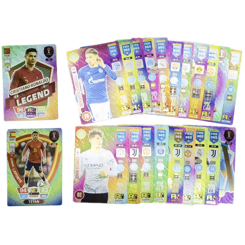55 件/盒不重複世界足球明星金卡歐洲冠軍聯賽 LLORIS RONALDO KANTE 球迷遊戲卡收藏
