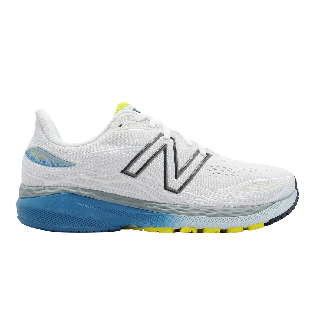 New Balance 860 V12 男鞋 白 藍 慢跑 運動鞋 NB [YUBO] M860W12 4E超寬楦
