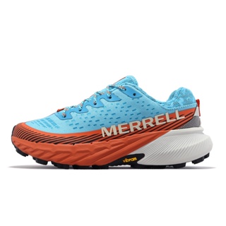 Merrell 戶外鞋 Agility Peak 5 越野跑鞋 藍 橘 機能 黃金大底 女鞋【ACS】 ML067798