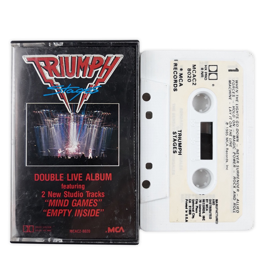 Triumph-Stages 老懷舊錄音帶 音樂卡帶 磁帶重金屬樂團 搖滾