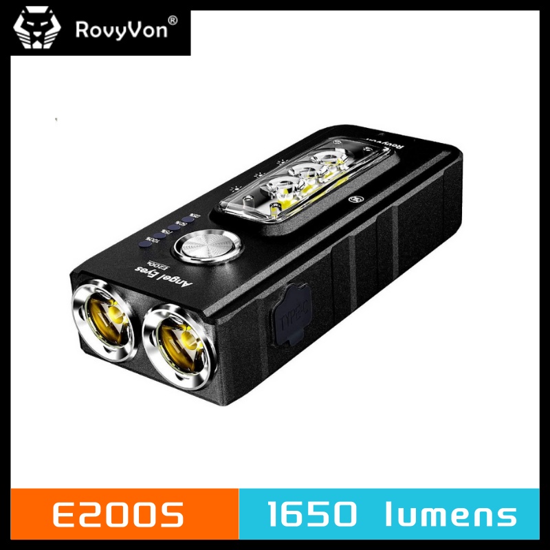 Rovyvon E200S/E200r 锐孚 1650 流明 Type-C 快速充電超亮戶外鑰匙扣手電筒