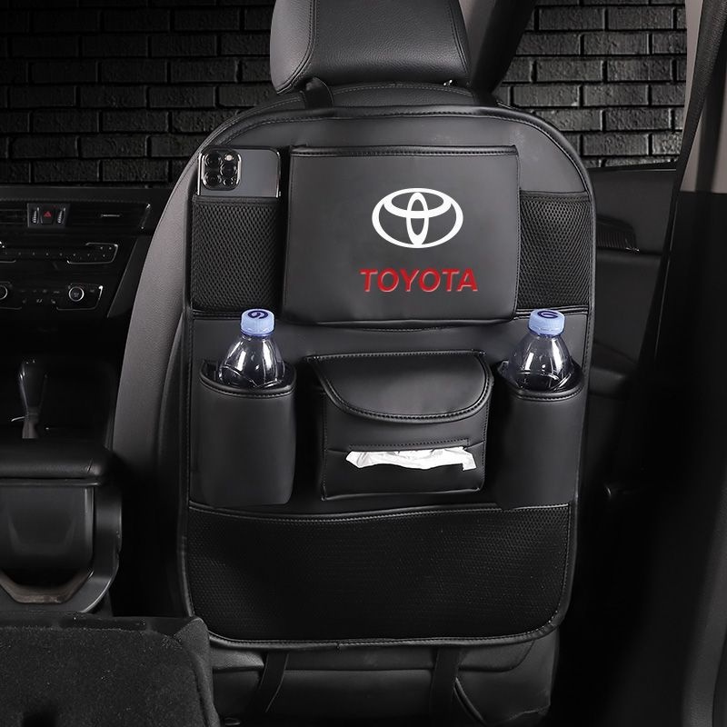 Toyota 豐田 車用椅背置物袋 座椅背收納袋 車內紙巾盒掛袋置物袋雜物置物箱 福斯 凌志 梅士 車內飾用品
