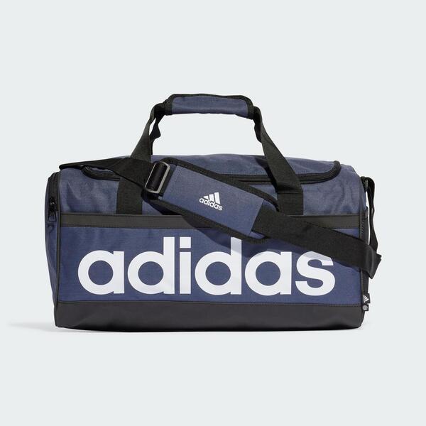 Adidas 旅行背袋 Linear Duffel M 藍 HR5349