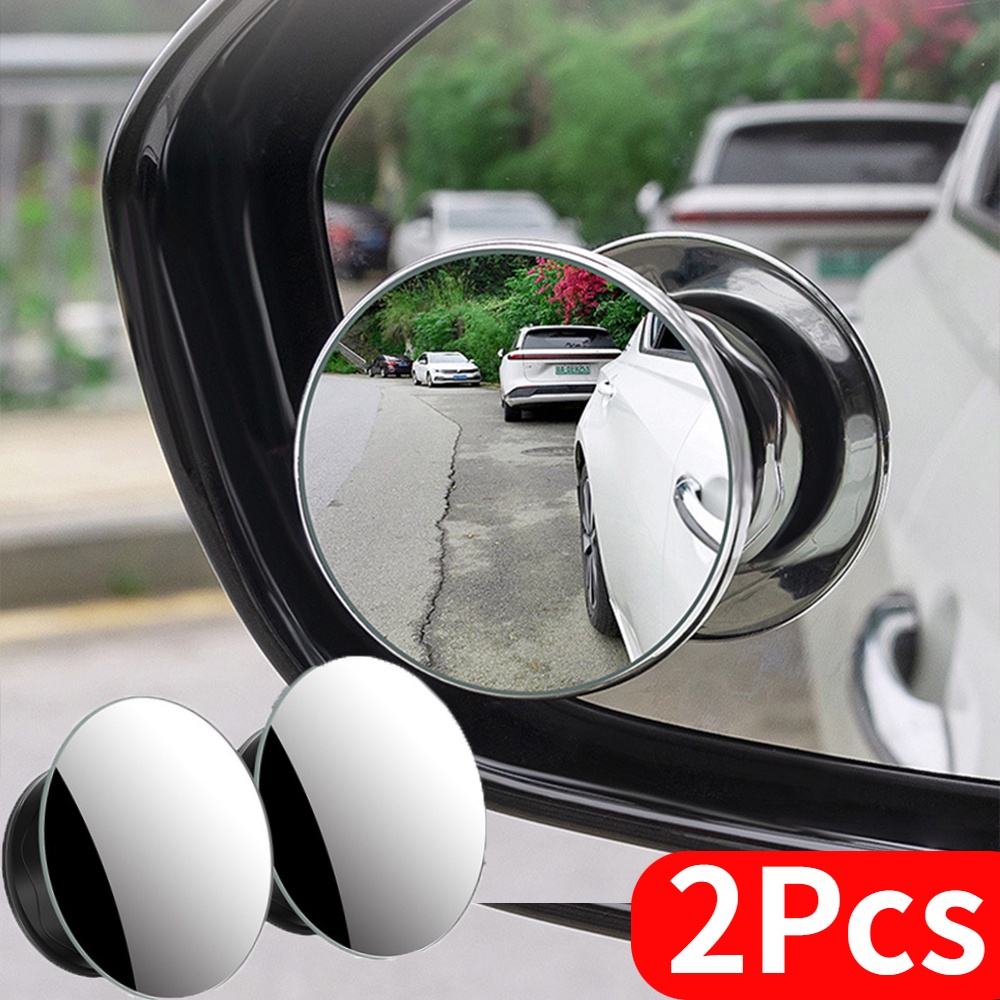 360° 可調式汽車盲點鏡/便攜迷你圓形後視鏡/吸盤式輔助盲點鏡/自動倒車輔助鏡配件