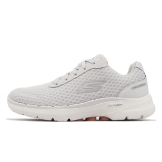 Skechers 休閒鞋 Go Walk 6-Venecia 灰白 健走鞋 防水 女鞋【ACS】 124549LGPK