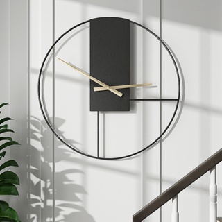 掛鐘簡約北歐時尚裝飾鐘錶批發家用掛牆創意客廳時鐘
