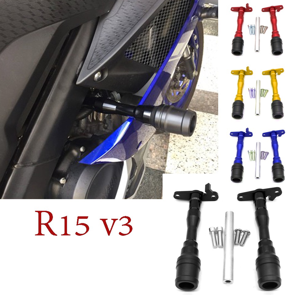 適用於YAMAHA雅馬哈 YZF R15 V3 2017-2021 車身防摔球 改裝排氣管防摔棒保護杆