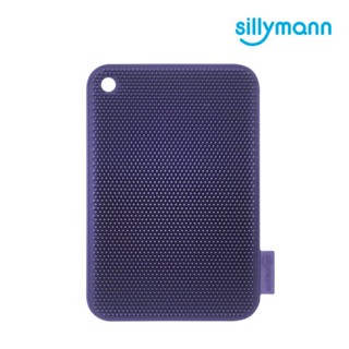 【韓國sillymann】100%鉑金矽膠蔬果餐具洗碗刷（藍）