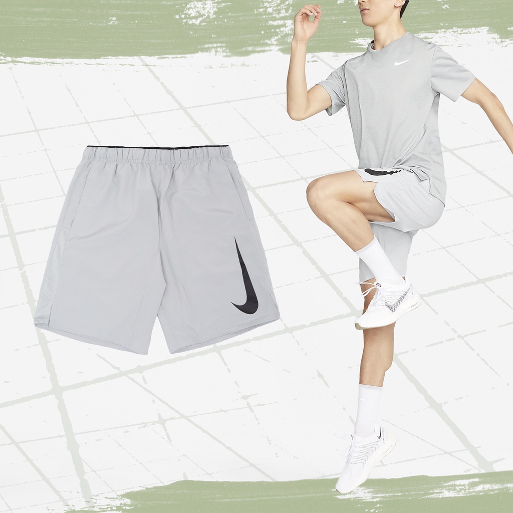 Nike 短褲 Challenger 男款 灰 寬鬆 快乾 訓練 跑步 抽繩 瑜珈 【ACS】 DX0905-077