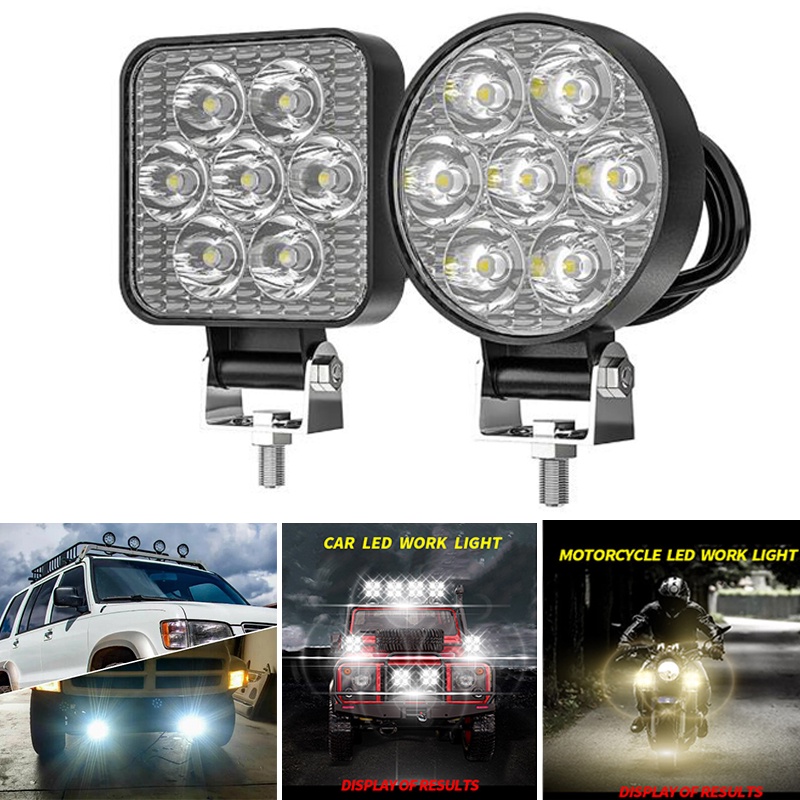 JEEP 48w LED 工作燈 12V 24V 越野泛光燈,適用於汽車卡車 SUV 4WD 吉普車