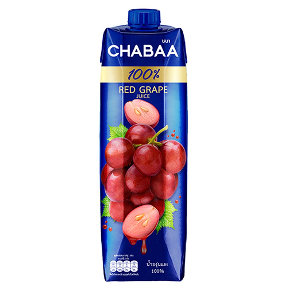 【HOLA】CHABAA啜吧-100% 紅葡萄果汁1L
