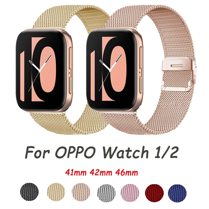 替換 correa 腕帶錶帶兼容 OPPO Watch 2 42 毫米 46 毫米 OPPO 智能手錶 OPPO 手錶