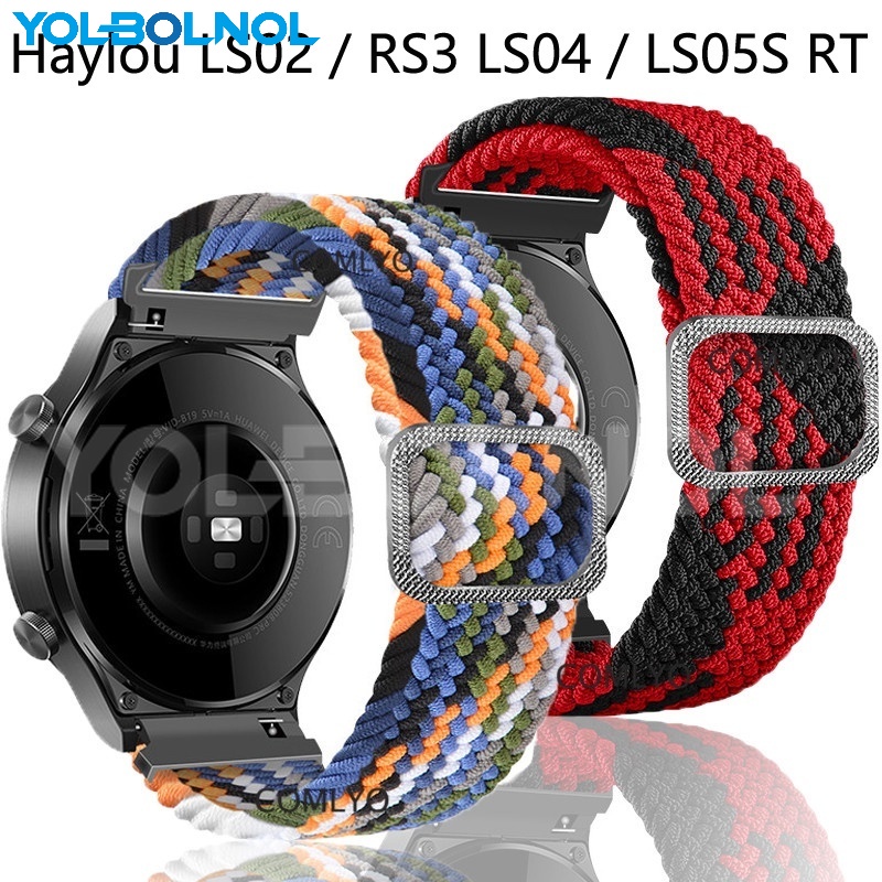 Haylou RS3 錶帶 彈性尼龍編織可調整伸縮腕帶有品嘿嘍 Haylou LS02 LS05S RT替換帶