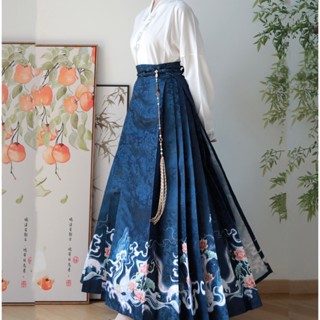 特價熱銷⭐多色⭐漢服女 明制對襟衫漢元素馬面裙春季套裝 古裝衣服 傳統服飾 馬面裙 古風套裝中式紅色敬酒服國風大碼漢服
